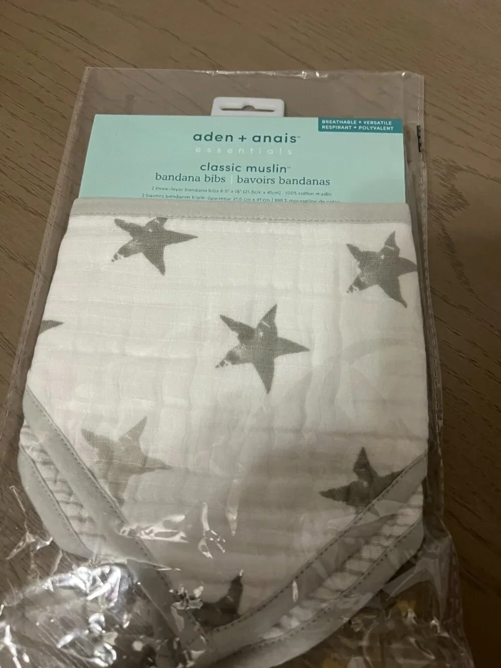 Aden + Anais Classic Muslin bandana bibs 2 Pack NEW